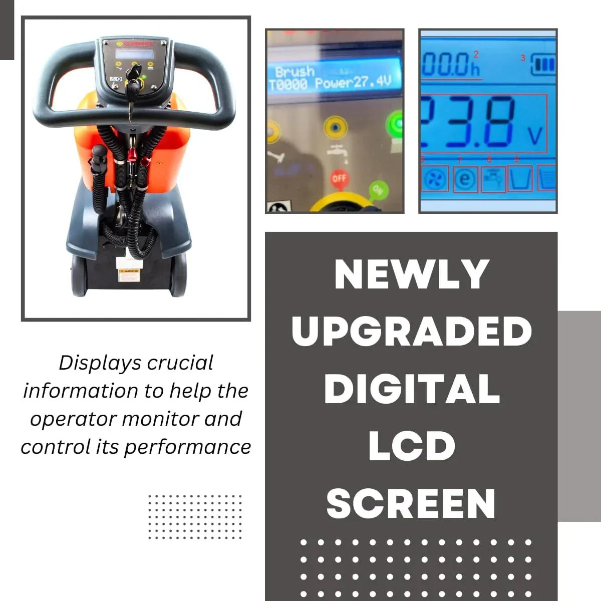 RT15 14" Commercial Compact Floor Scrubber - Image 3